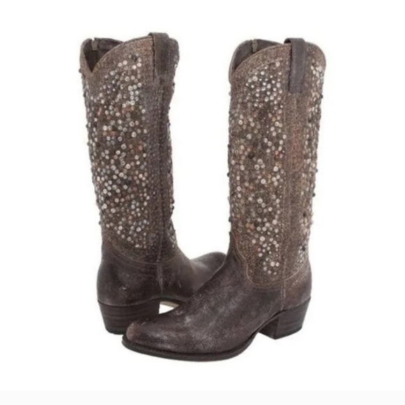 Frye Deborah Studded Boots - Picture 1 of 12
